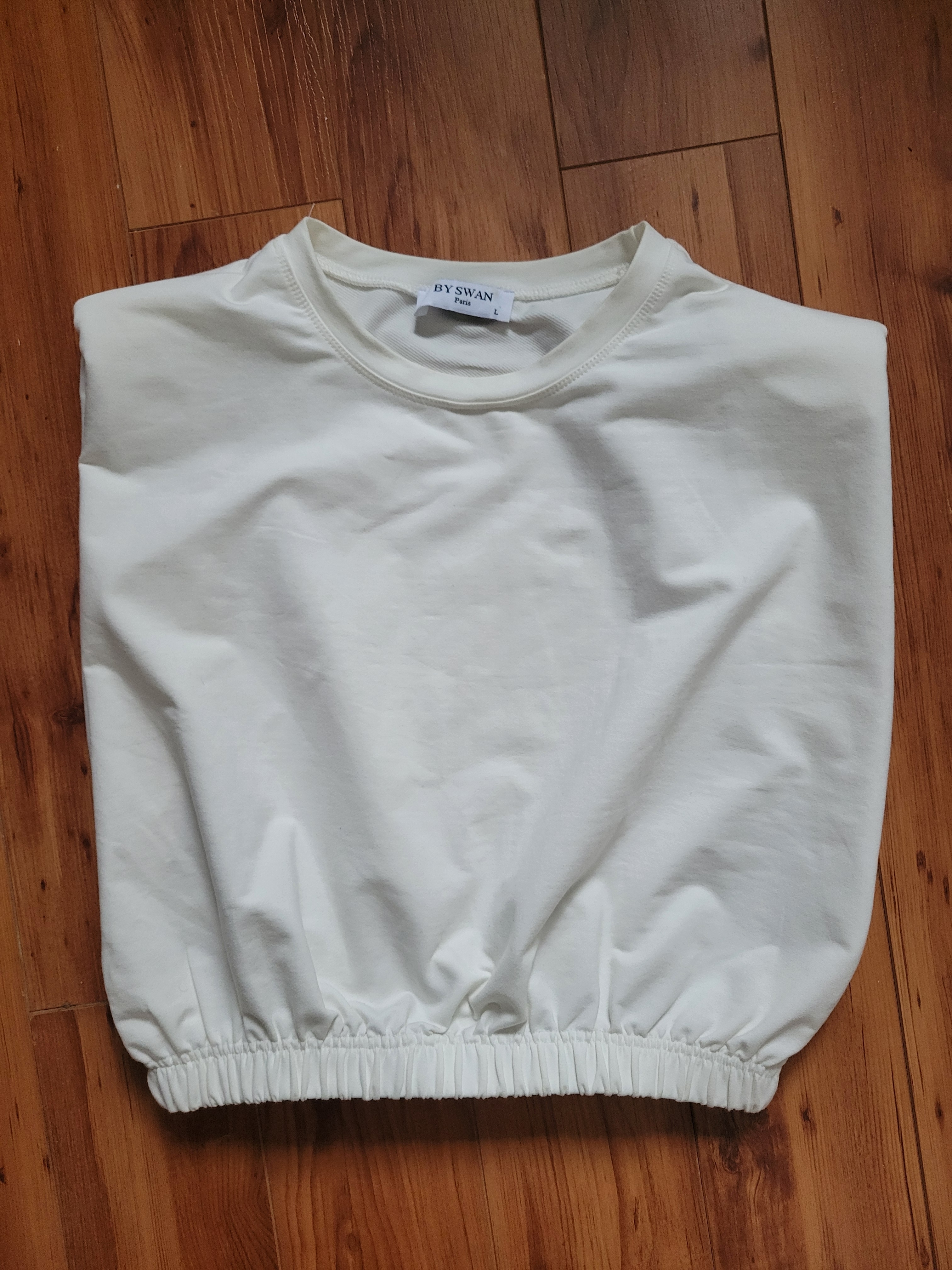 By Swan Paris White Crewneck Tee